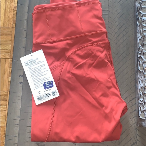 lululemon athletica Pants - Lululemon Fast and Free Crop II 19 inch, Nulux